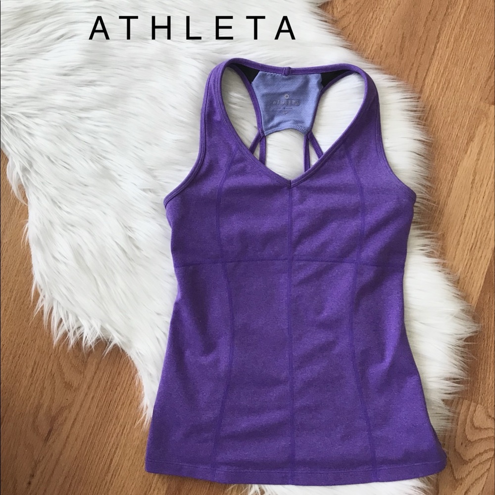 ATHLETA HEATHER PURPLE ACTIVE TANK TOP - Picture 1 of 5
